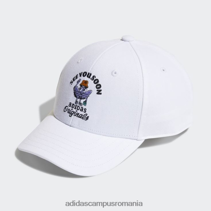 adidas campus romania pălărie albă de baseball copii alb J266N225637