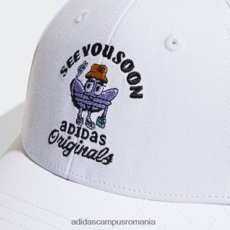 adidas campus romania pălărie albă de baseball copii alb J266N225637