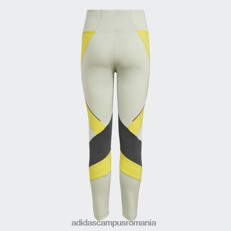 adidas campus romania colanti verde aeroready hiit 7/8 copii verde/galben/gri J266N225535