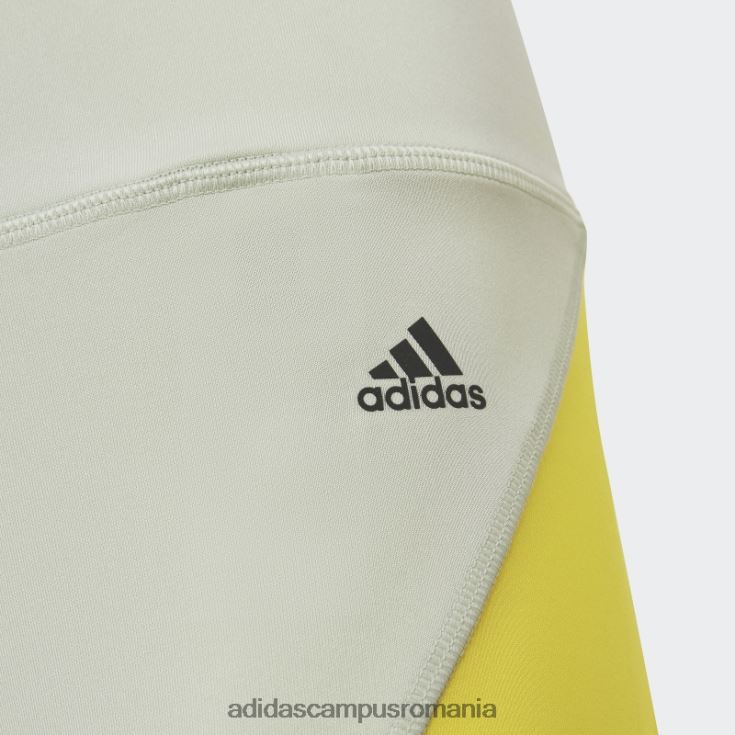 adidas campus romania colanti verde aeroready hiit 7/8 copii verde/galben/gri J266N225535