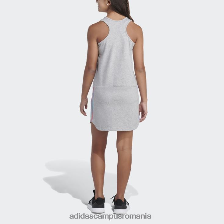 adidas campus romania rochie tank cu tiv curbat gri mediu copii gri mediu J266N225586