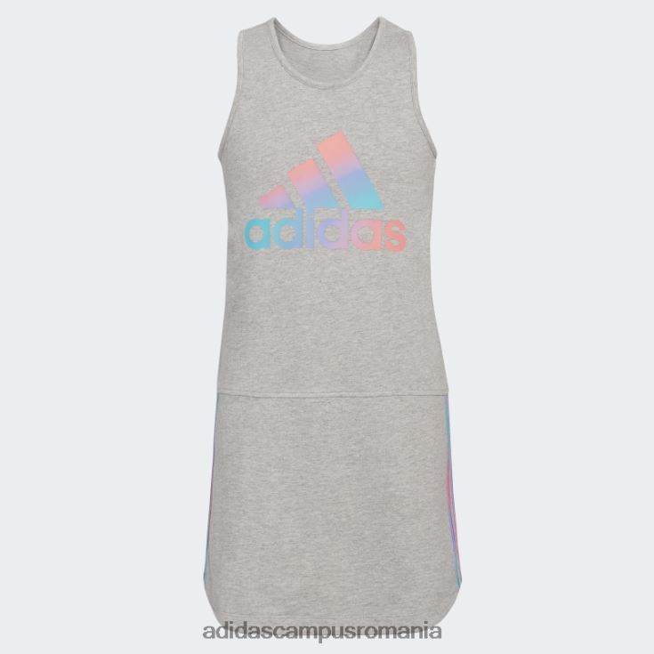 adidas campus romania rochie tank cu tiv curbat gri mediu copii gri mediu J266N225586
