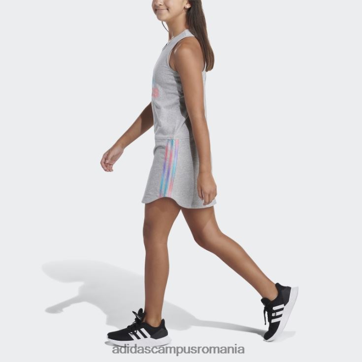 adidas campus romania rochie tank cu tiv curbat gri mediu copii gri mediu J266N225586