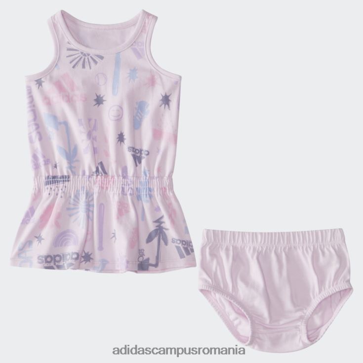 adidas campus romania set rochie boomer ig aop roz copii roz J266N225594