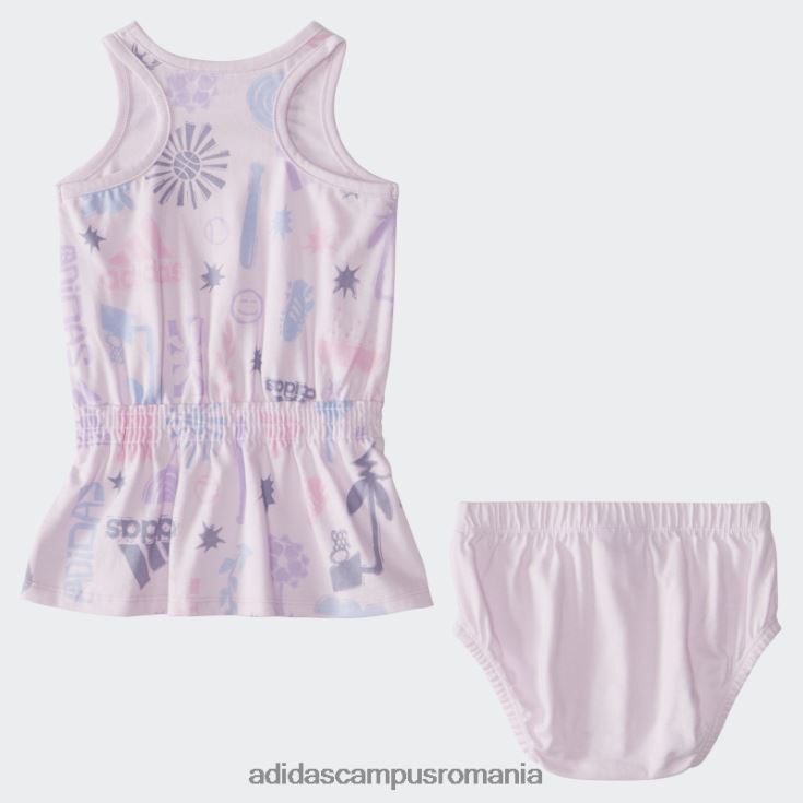 adidas campus romania set rochie boomer ig aop roz copii roz J266N225594