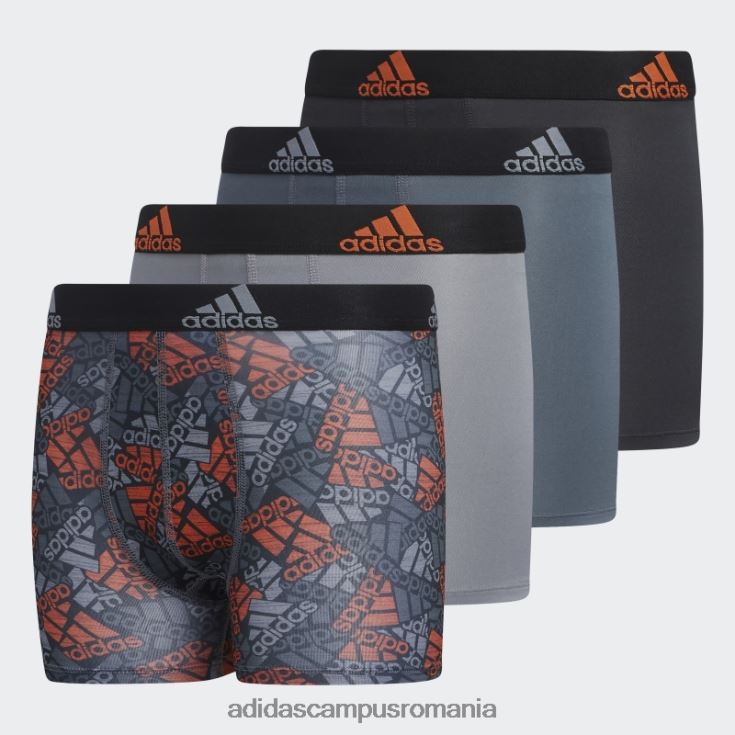 adidas campus romania slip boxer grafic sport performance portocaliu 4 perechi copii portocale J266N225349