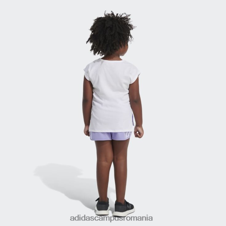 adidas campus romania Set tricou grafic și pantaloni scurți adidas alb copii alb J266N225494