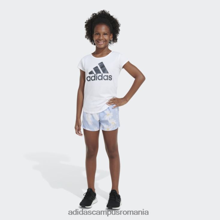 adidas campus romania aop wovn pacer short23 albastru zori copii zori albastre J266N225490