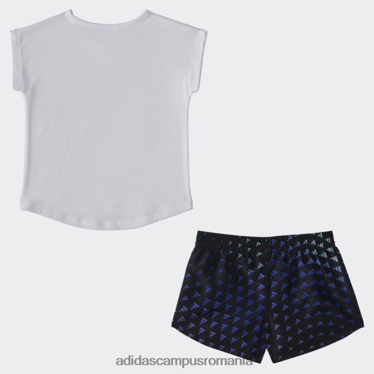 adidas campus romania igtank wvn aop set scurt alb copii alb J266N225477