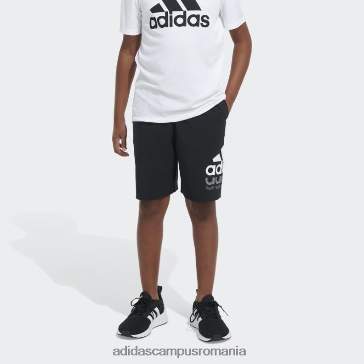 adidas campus romania negru ess țesut bos scurt copii negru J266N225163