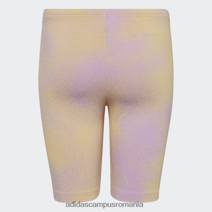 adidas campus romania pantaloni scurți de ciclism lila cu imprimeu grafic copii liliac/galben J266N225450