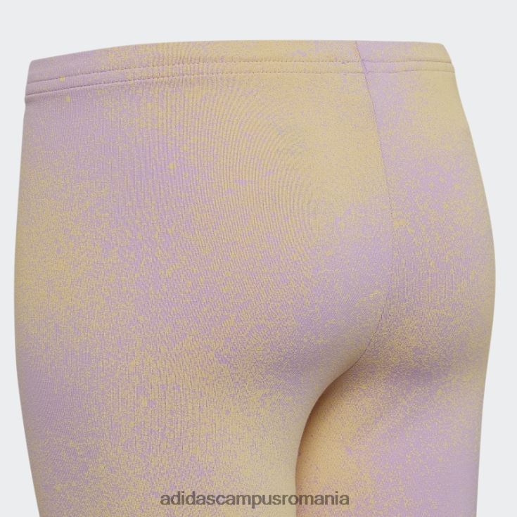 adidas campus romania pantaloni scurți de ciclism lila cu imprimeu grafic copii liliac/galben J266N225450