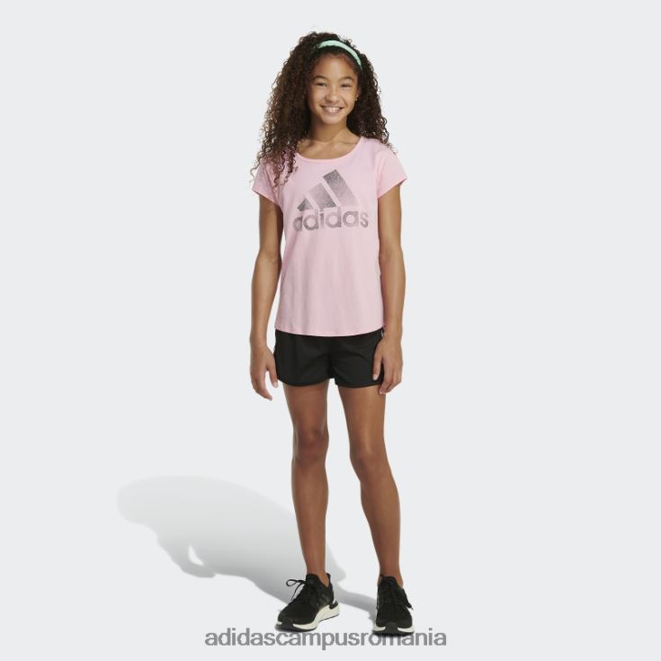adidas campus romania pantaloni scurți din plasă cu dungi negre copii negru J266N225489