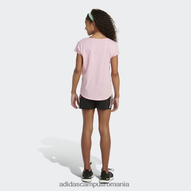 adidas campus romania pantaloni scurți din plasă cu dungi negre copii negru J266N225489