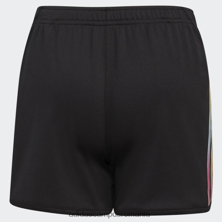 adidas campus romania pantaloni scurți din plasă cu dungi negre copii negru J266N225489
