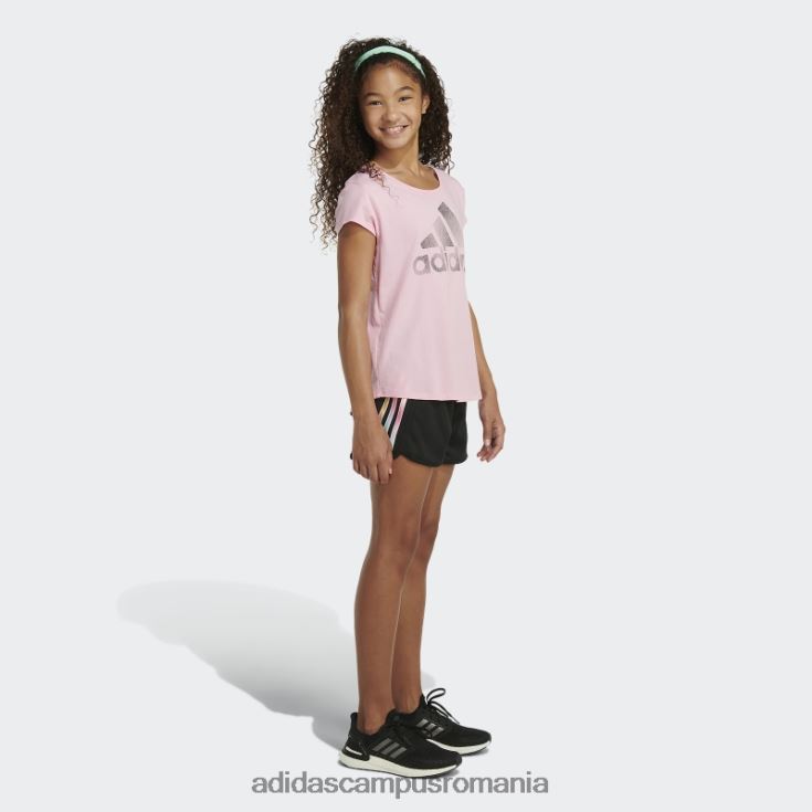 adidas campus romania pantaloni scurți din plasă cu dungi negre copii negru J266N225489