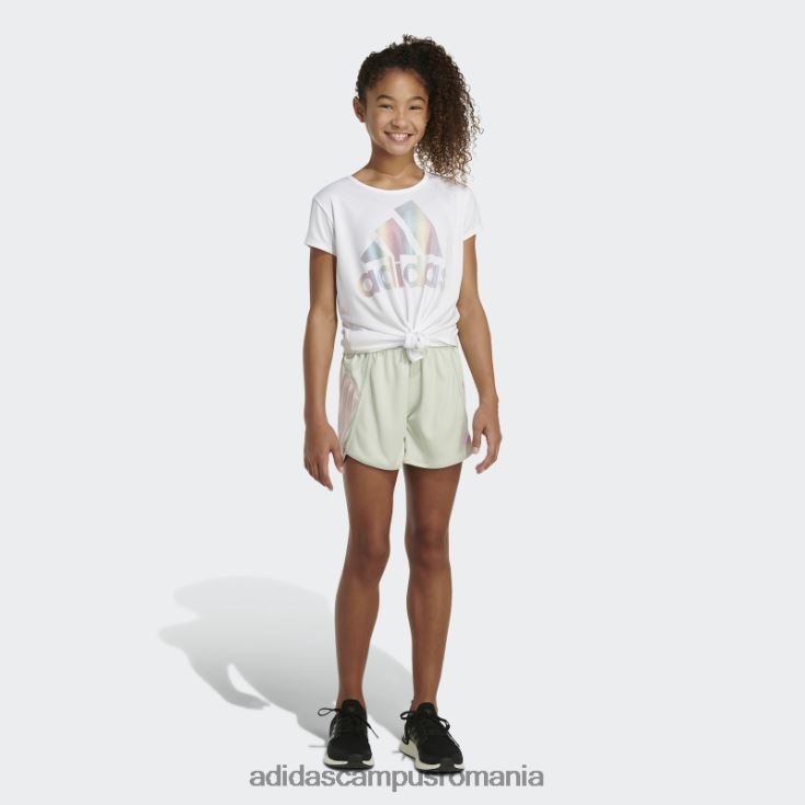 adidas campus romania pantaloni scurți din plasă cu dungi verzi adidas copii verde J266N225461