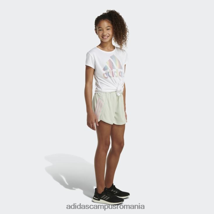 adidas campus romania pantaloni scurți din plasă cu dungi verzi adidas copii verde J266N225461