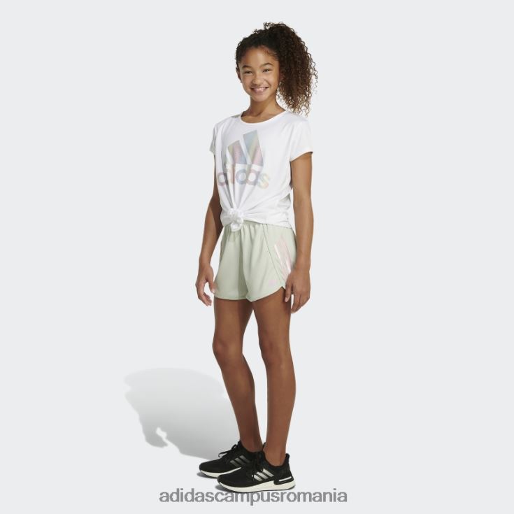 adidas campus romania pantaloni scurți din plasă cu dungi verzi adidas copii verde J266N225461