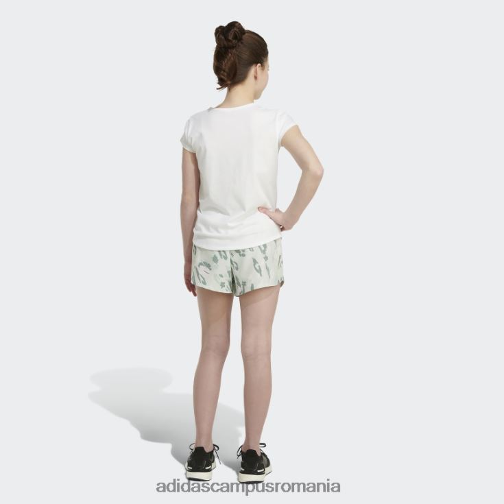 adidas campus romania pantaloni scurți țesuți cu imprimeu de culoare verde copii verde J266N225457