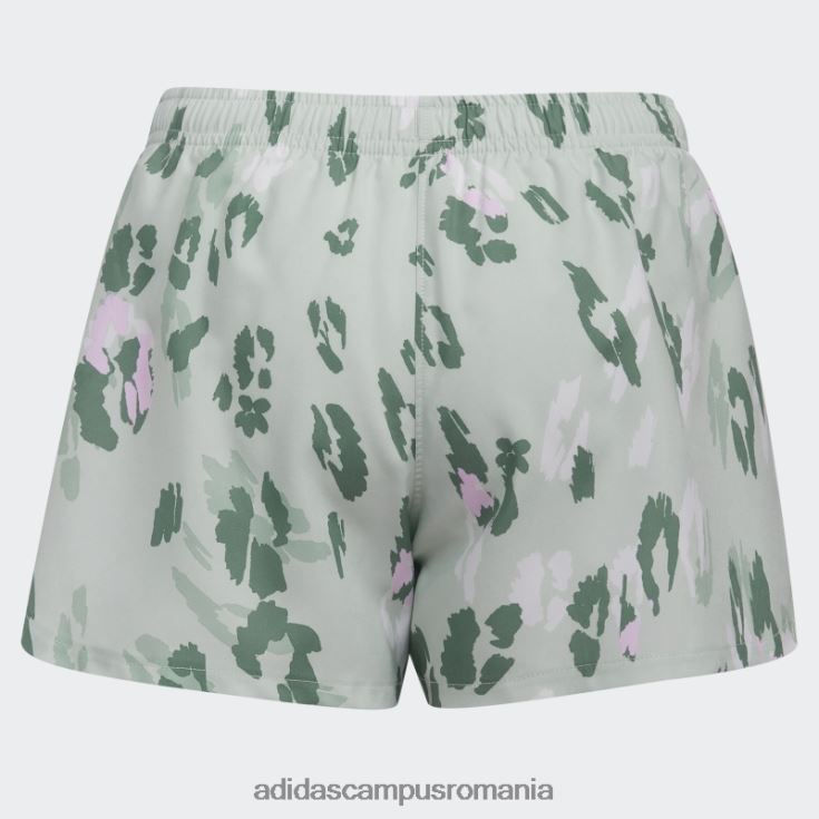 adidas campus romania pantaloni scurți țesuți cu imprimeu de culoare verde copii verde J266N225457
