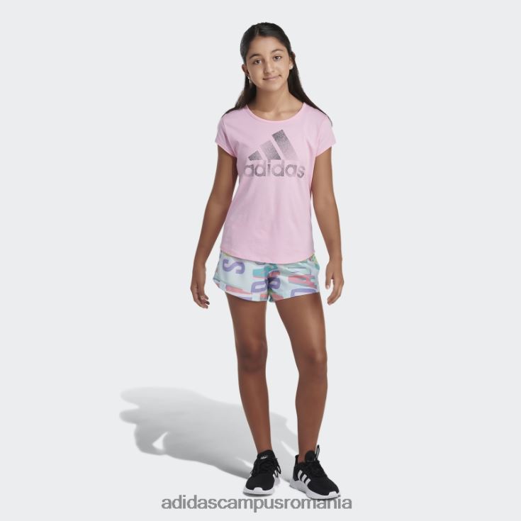 adidas campus romania pantaloni scurți țesuți cu imprimeu de mentă de gheață copii menta cu gheata J266N225456