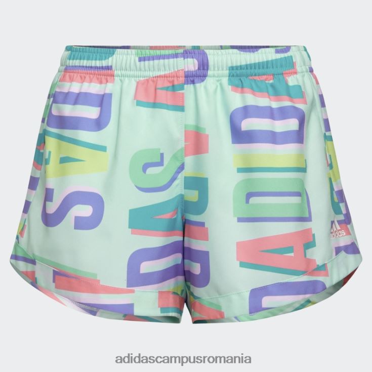 adidas campus romania pantaloni scurți țesuți cu imprimeu de mentă de gheață copii menta cu gheata J266N225456