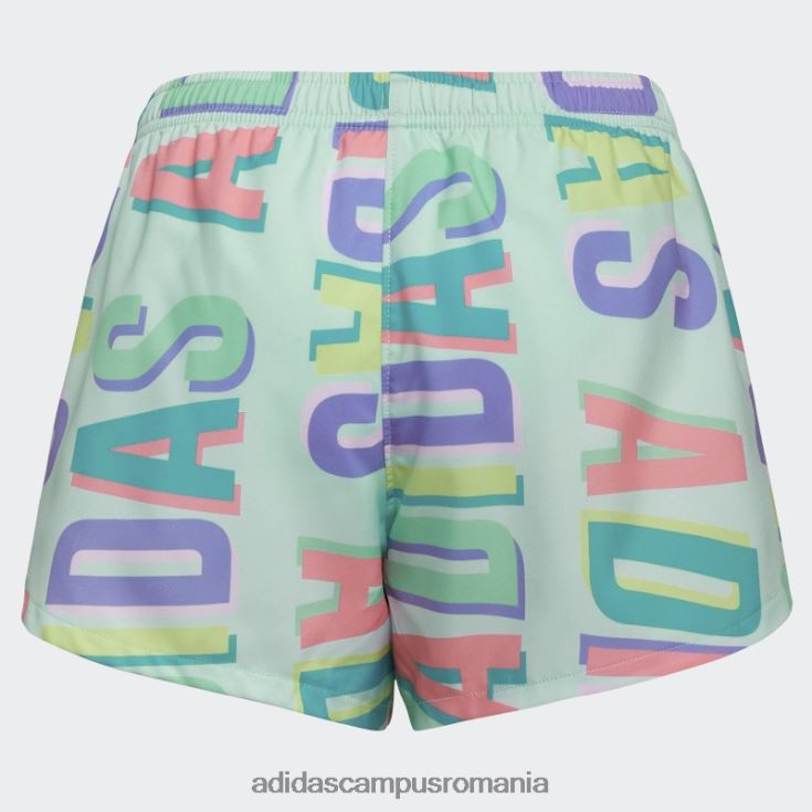 adidas campus romania pantaloni scurți țesuți cu imprimeu de mentă de gheață copii menta cu gheata J266N225456