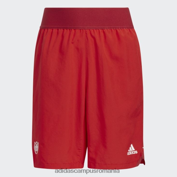 adidas campus romania red donovan mitchell d.o.n. numărul 4 scurte copii roșu J266N225210