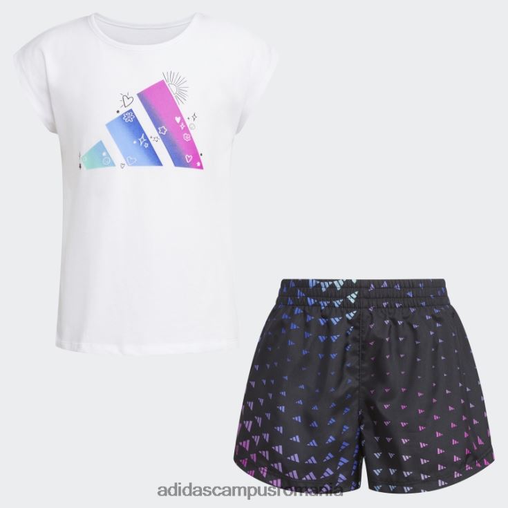 adidas campus romania tank wvn aop set scurt adidas alb copii alb J266N225488
