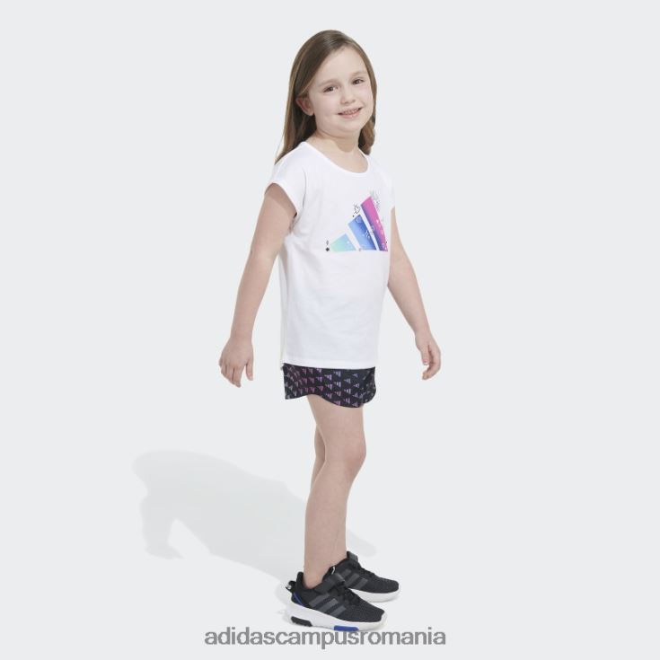 adidas campus romania tank wvn aop set scurt adidas alb copii alb J266N225488