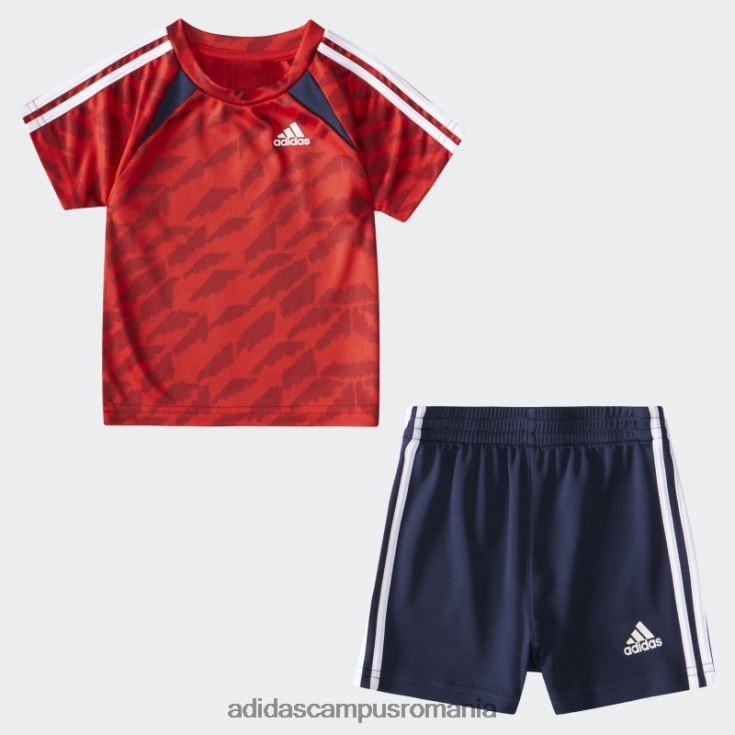 adidas campus romania tricou de fotbal scarlet ib set scurt adidas copii stacojiu J266N225173