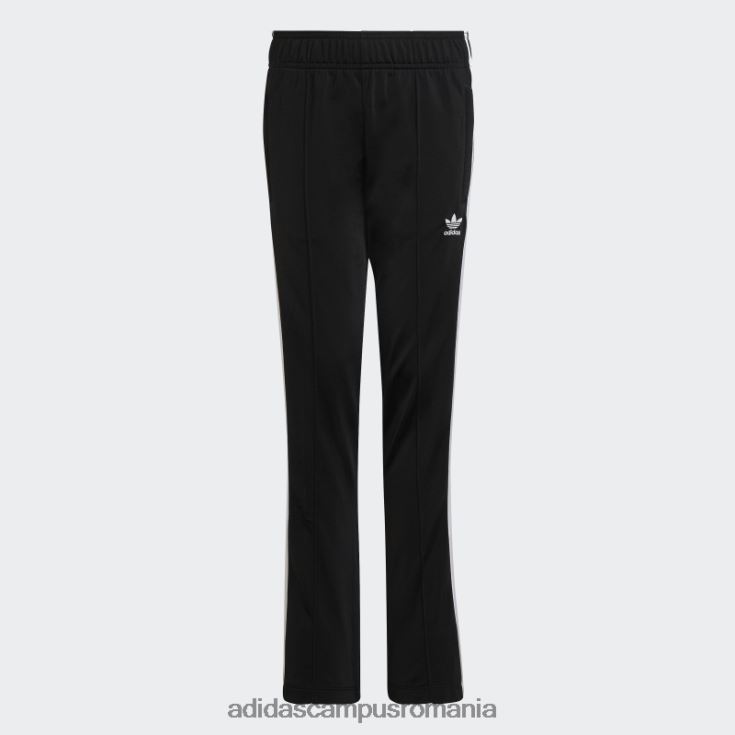 adidas campus romania Pantaloni evazați cu 3 dungi negri adidas copii alb negru J266N225554