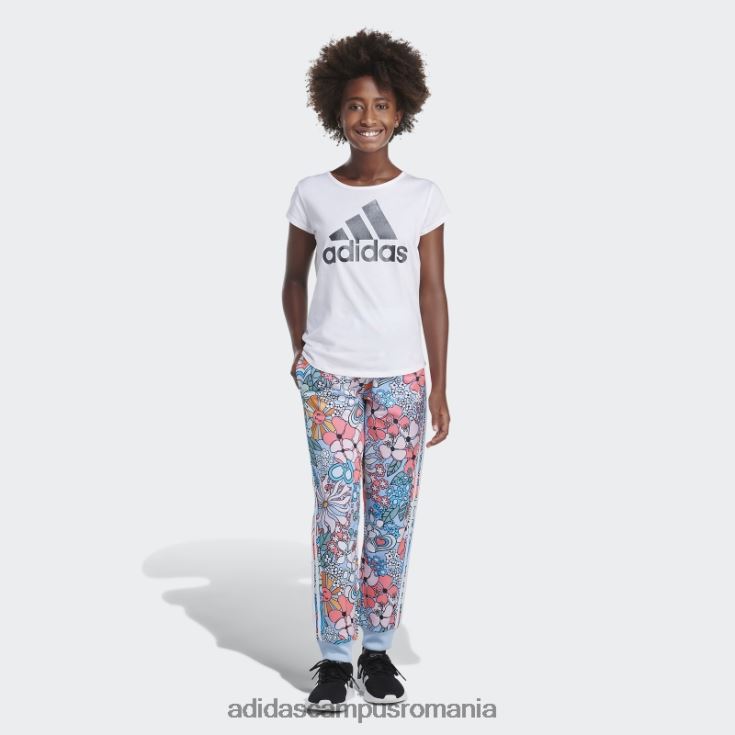 adidas campus romania pantaloni de jogging din tricot cu imprimeu peste tot sky adidas copii cer J266N225560