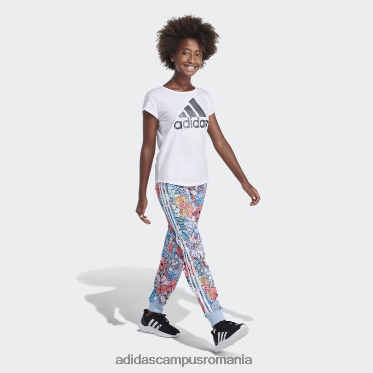adidas campus romania pantaloni de jogging din tricot cu imprimeu peste tot sky adidas copii cer J266N225560
