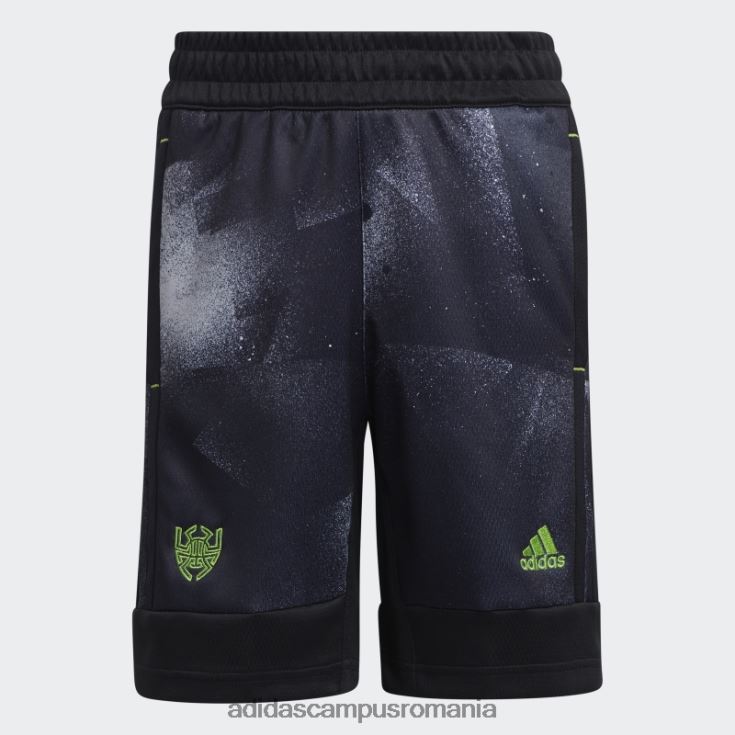 adidas campus romania pantaloni scurți donovan mitchell alb copii alb negru J266N219029