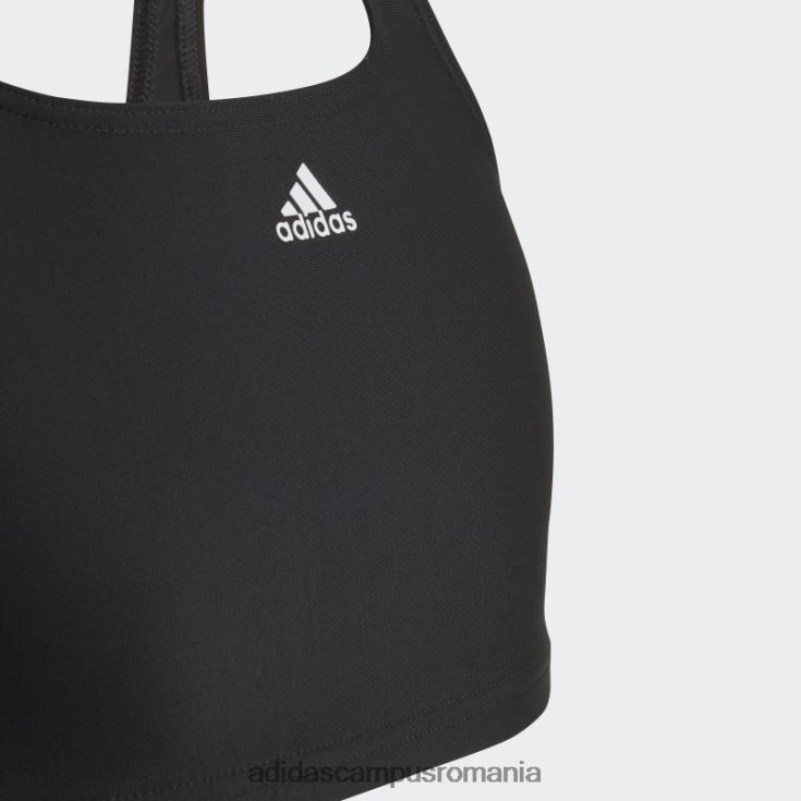 adidas campus romania Bikin negru cu 3 dungi copii alb negru J266N219208