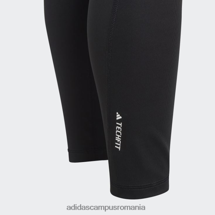 adidas campus romania Colanți 7/8 cu talie înaltă aeroready techfit negri copii alb negru J266N219154