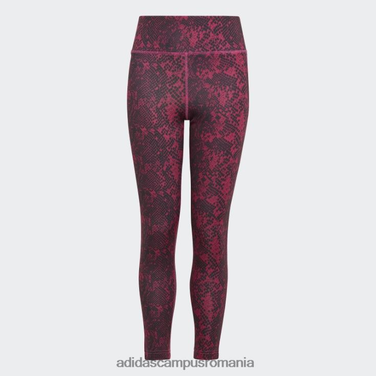adidas campus romania Colanți aeroready cu imprimeu animal optime 7/8 cu talie înaltă, fucsia copii fucsia/carbon/alb J266N212097