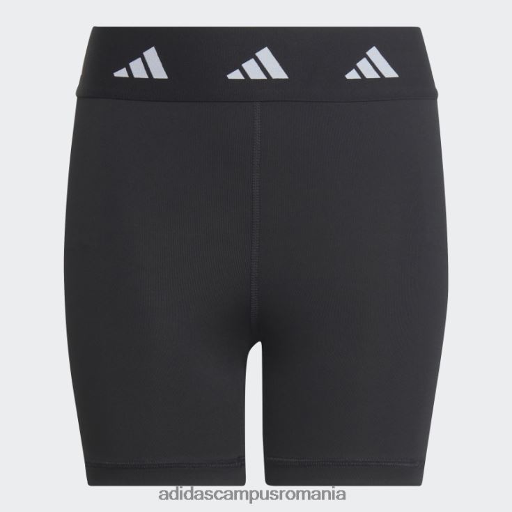 adidas campus romania Colanți scurți negri aeroready techfit rezistenti la perioadele înalte copii alb negru J266N219150