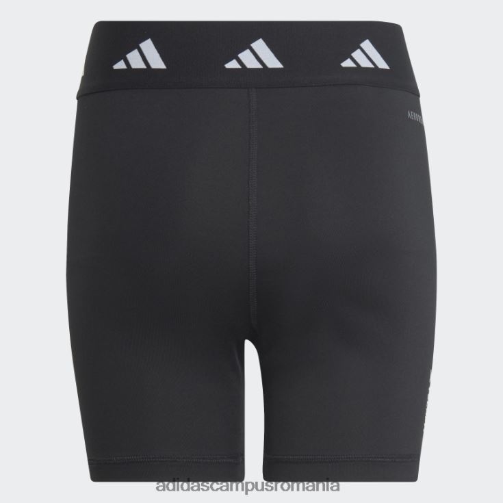 adidas campus romania Colanți scurți negri aeroready techfit rezistenti la perioadele înalte copii alb negru J266N219150