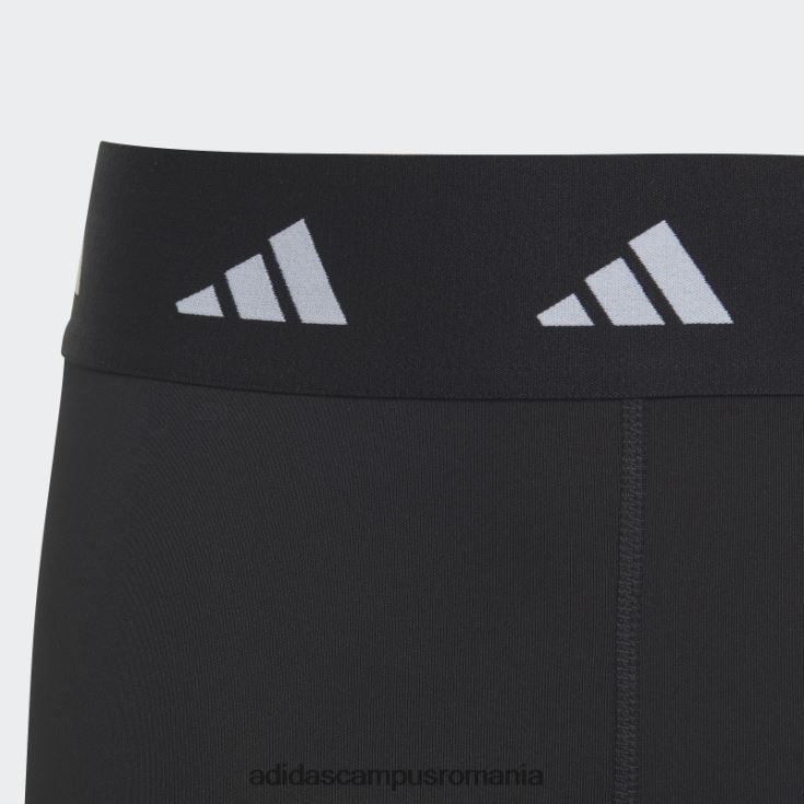 adidas campus romania Colanți scurți negri aeroready techfit rezistenti la perioadele înalte copii alb negru J266N219150