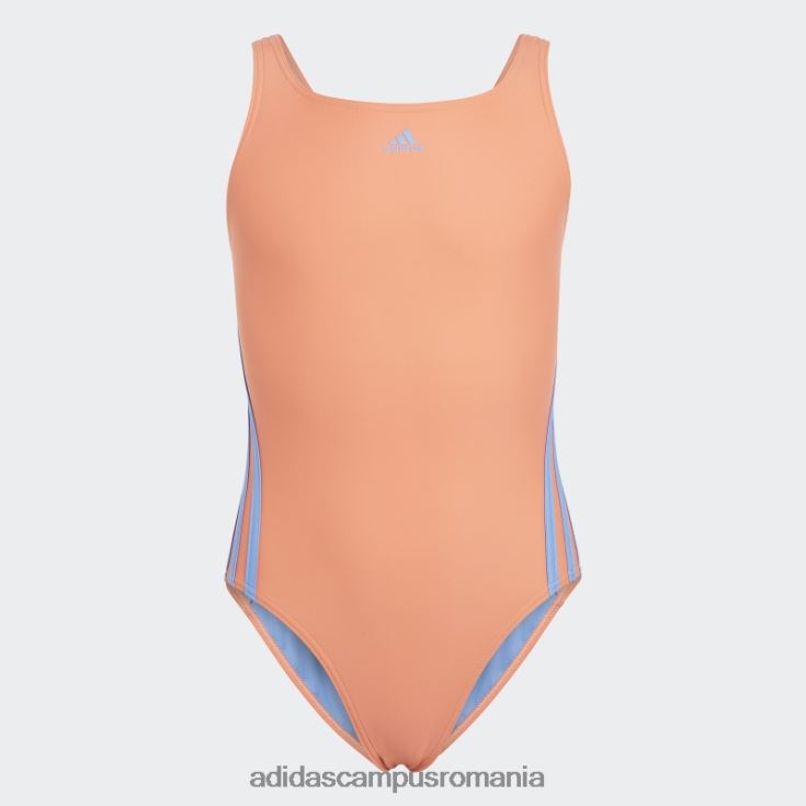 adidas campus romania Costum de baie 3 dungi coral copii coral/albastru J266N219207