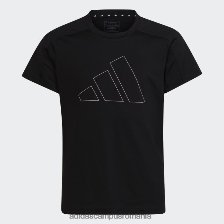 adidas campus romania Essentials aeroready tricou cu logo-fit regular negru copii alb negru J266N219196
