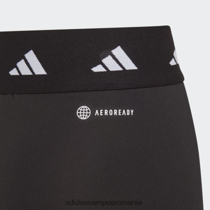 adidas campus romania Leggings aeroready techfit 7/8 negri adidas copii alb negru J266N219122