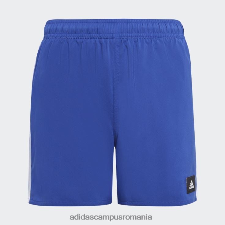 adidas campus romania Pantaloni scurți de baie albi cu 3 dungi copii albastru alb J266N211880