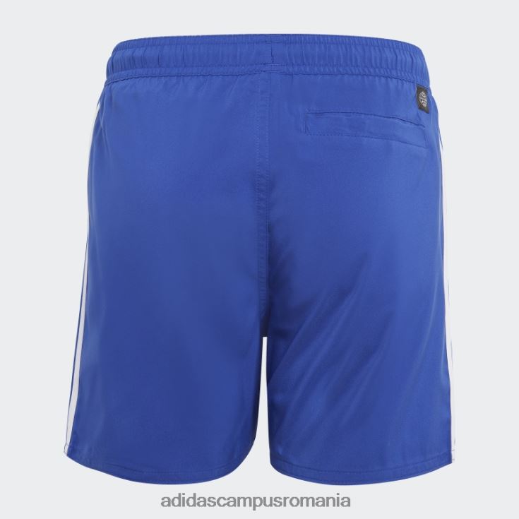 adidas campus romania Pantaloni scurți de baie cu 3 dungi albi copii albastru alb J266N218798