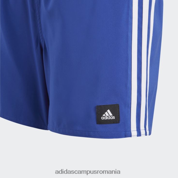adidas campus romania Pantaloni scurți de baie cu 3 dungi albi copii albastru alb J266N218798
