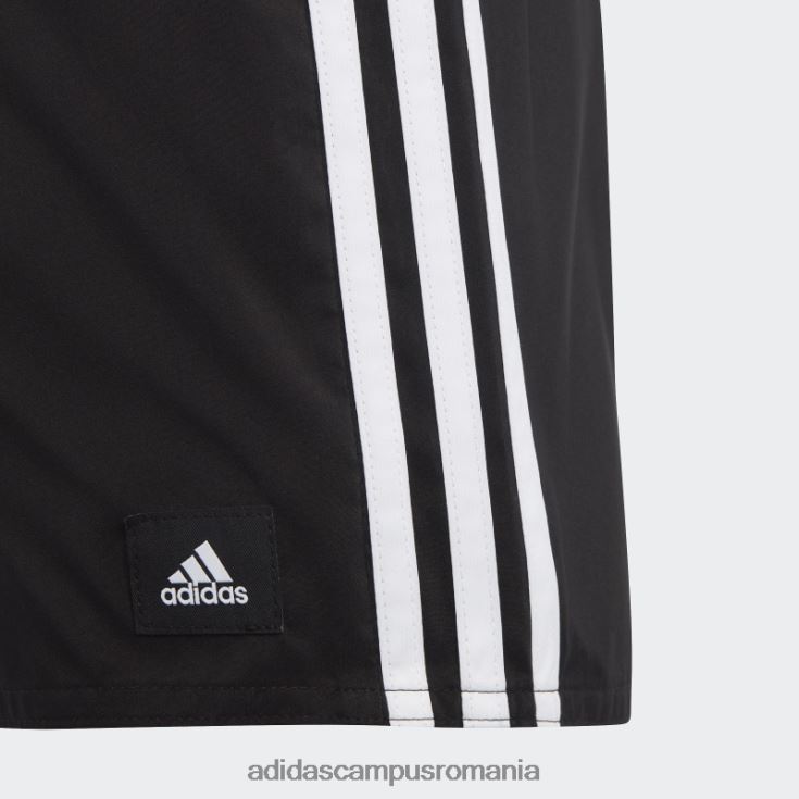 adidas campus romania Pantaloni scurți de baie cu 3 dungi negru adidas copii alb negru J266N218498