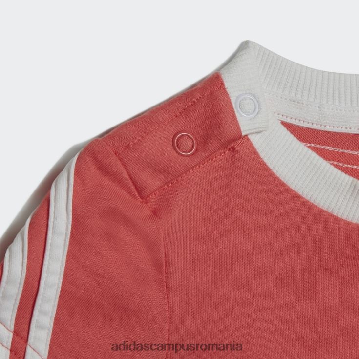 adidas campus romania Salopetă cu 3 dungi cu bib turbo copii turbo/alb J266N218871
